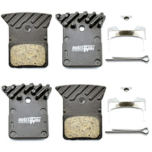 Brake Pads With Cooling Fin For Bicycle, Disc Bike Brake Pads For SHIMANO 105, GRX, SLX M7100, XTR M9100, DEORE XT M8100, DURA-ACE, ULTEGRA, TIAGRA, METREA, Ceramic